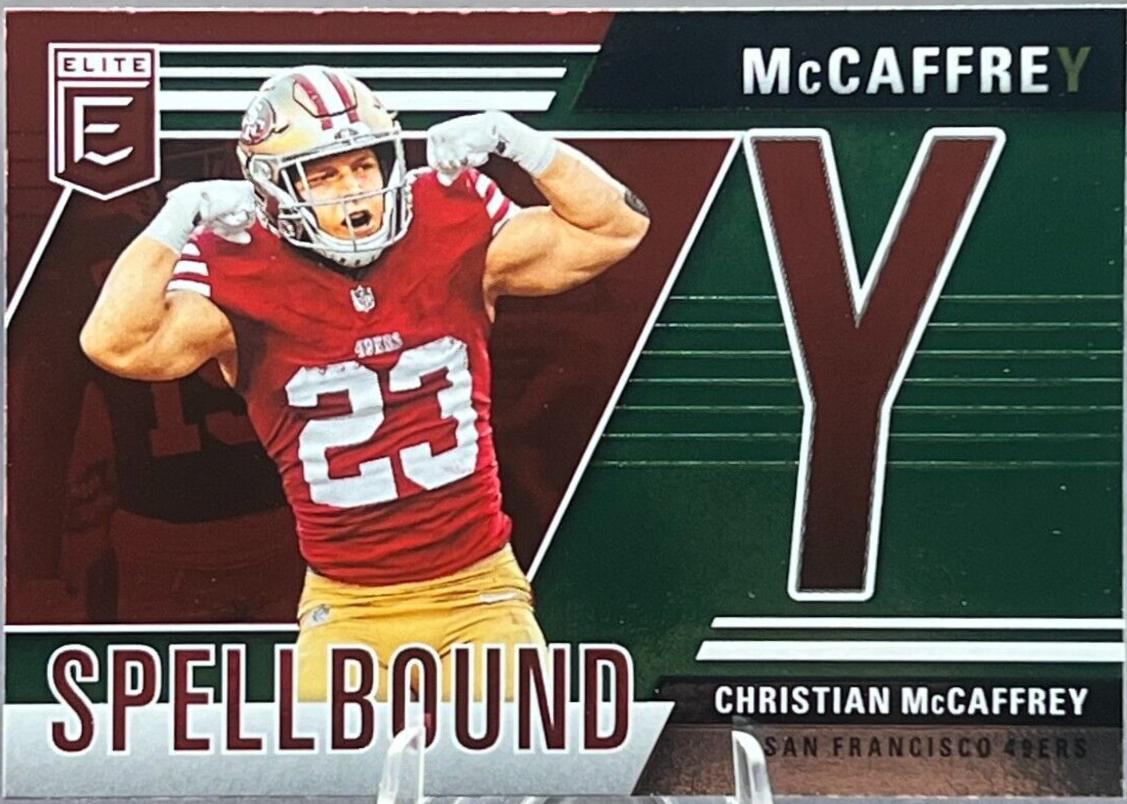 2024 Panini Donruss Elite Spellbound Christian McCaffrey #20 card