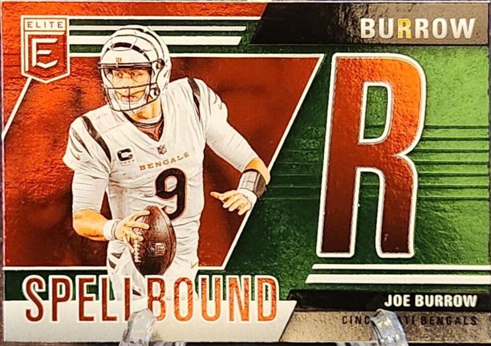 2024 Panini Donruss Elite Spellbound Joe Burrow [Green] #37 card