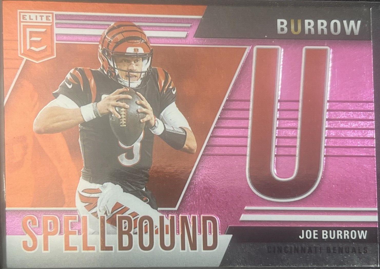 2024 Panini Donruss Elite Spellbound Joe Burrow [Pink] #36 card