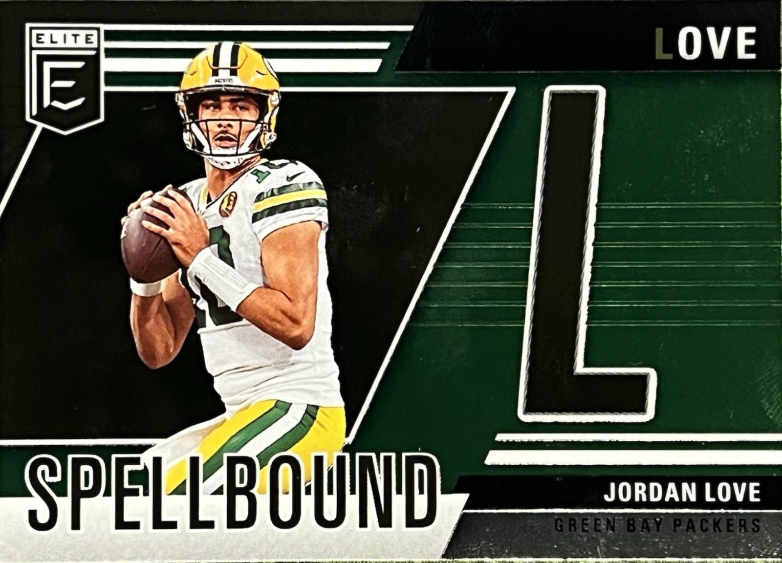 2024 Panini Donruss Elite Spellbound Jordan Love [Green] #27 card