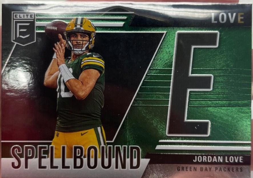 2024 Panini Donruss Elite Spellbound Jordan Love [Green] #28 card