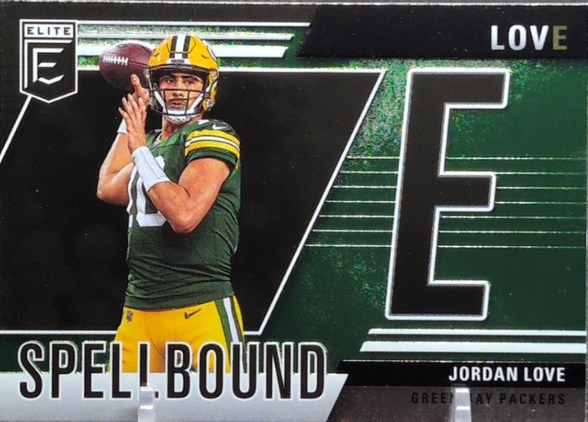 2024 Panini Donruss Elite Spellbound Jordan Love [Green] #30 card