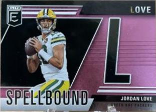 2024 Panini Donruss Elite Spellbound Jordan Love [Pink] #27 card