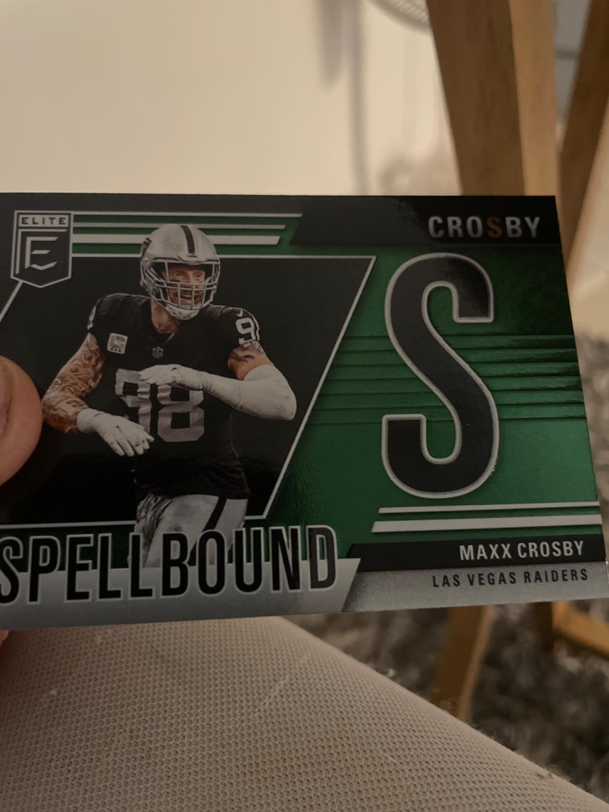 2024 Panini Donruss Elite Spellbound Maxx Crosby [Green] #24 card