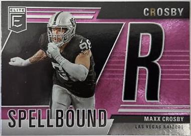 2024 Panini Donruss Elite Spellbound Maxx Crosby [Pink] #22 card