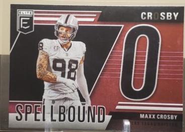 2024 Panini Donruss Elite Spellbound Maxx Crosby [Pink] #23 card