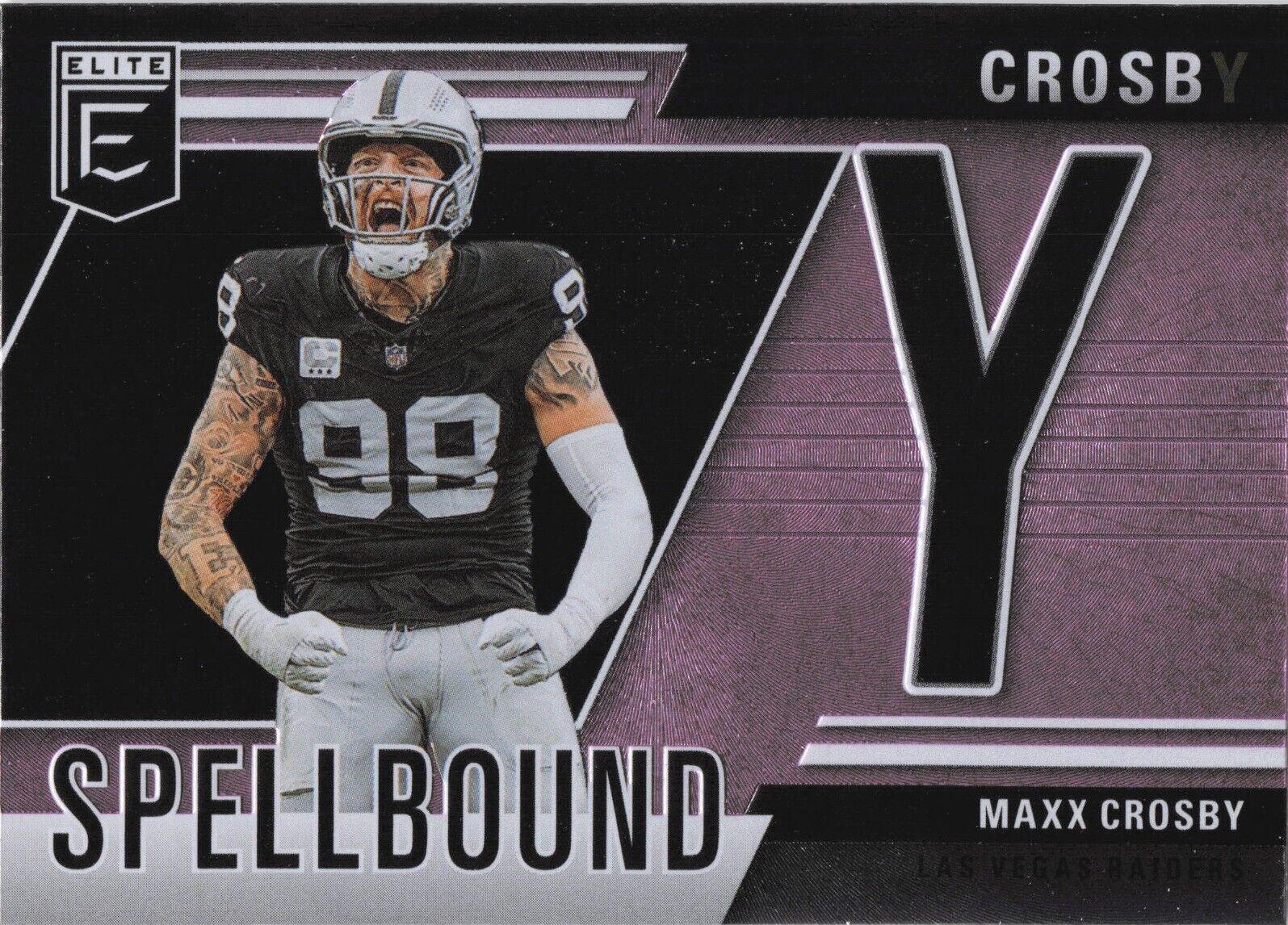 2024 Panini Donruss Elite Spellbound Maxx Crosby [Pink] #26 card