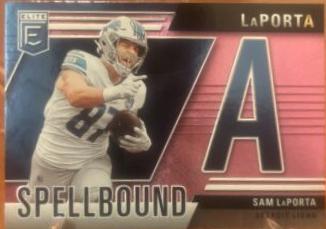 2024 Panini Donruss Elite Spellbound Sam LaPorta [Pink] #11 card