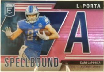 2024 Panini Donruss Elite Spellbound Sam LaPorta [Pink] #6 card