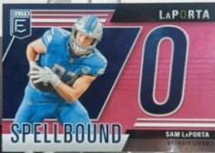 2024 Panini Donruss Elite Spellbound Sam LaPorta [Pink] #8 card