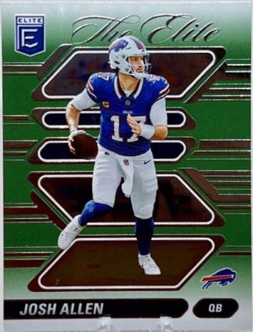 2024 Panini Donruss Elite The Elite Josh Allen [Green] #1 card