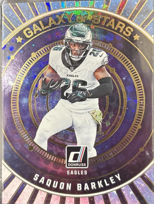 2024 Panini Donruss Galaxy of Stars Saquon Barkley [Galactic] #GOS-SBA card