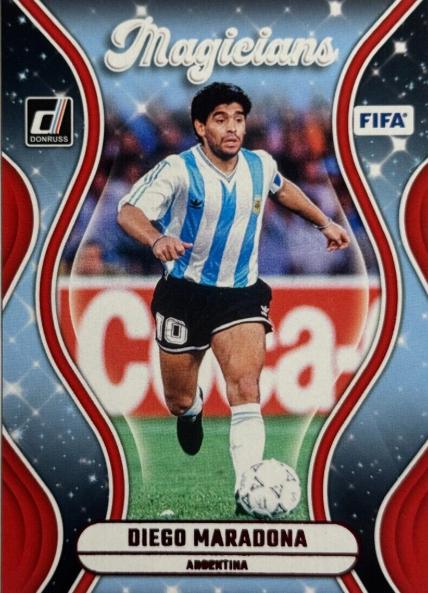 2024 Panini Donruss Magicians Diego Maradona [Red] #25 card