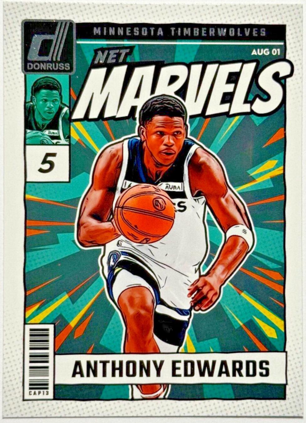 2024 Panini Donruss Net Marvels Anthony Edwards #5 card