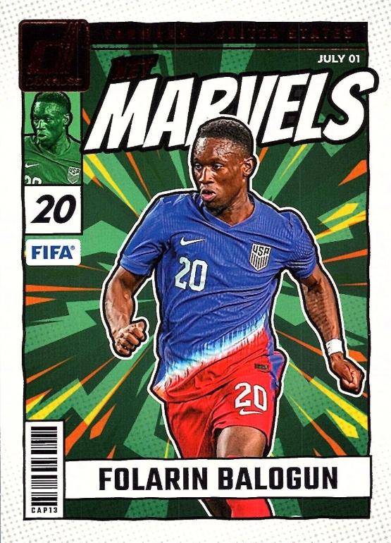 2024 Panini Donruss Net Marvels Folarin Balogun #19 card