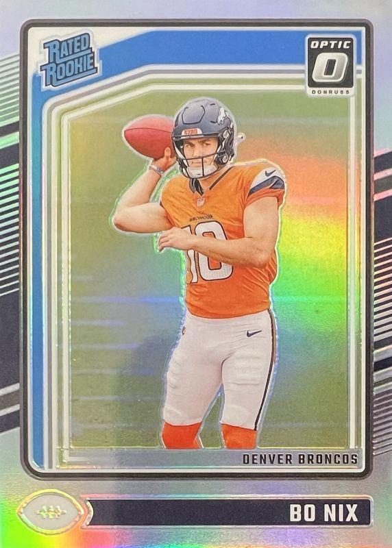 2024 Panini Donruss Optic Bo Nix [Holo] #209 card