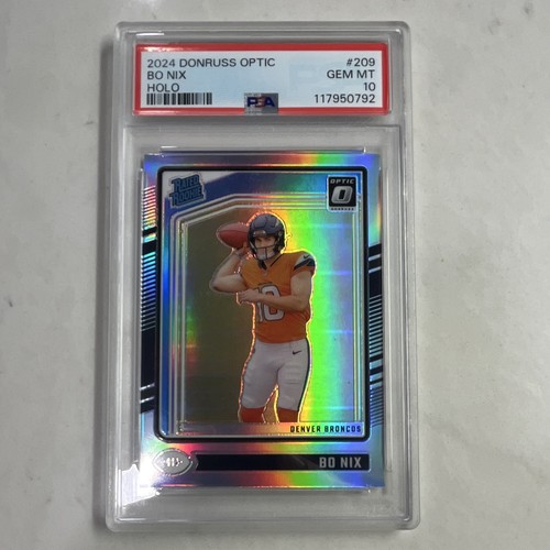 2024 Panini Donruss Optic Bo Nix [Orange] #209 card