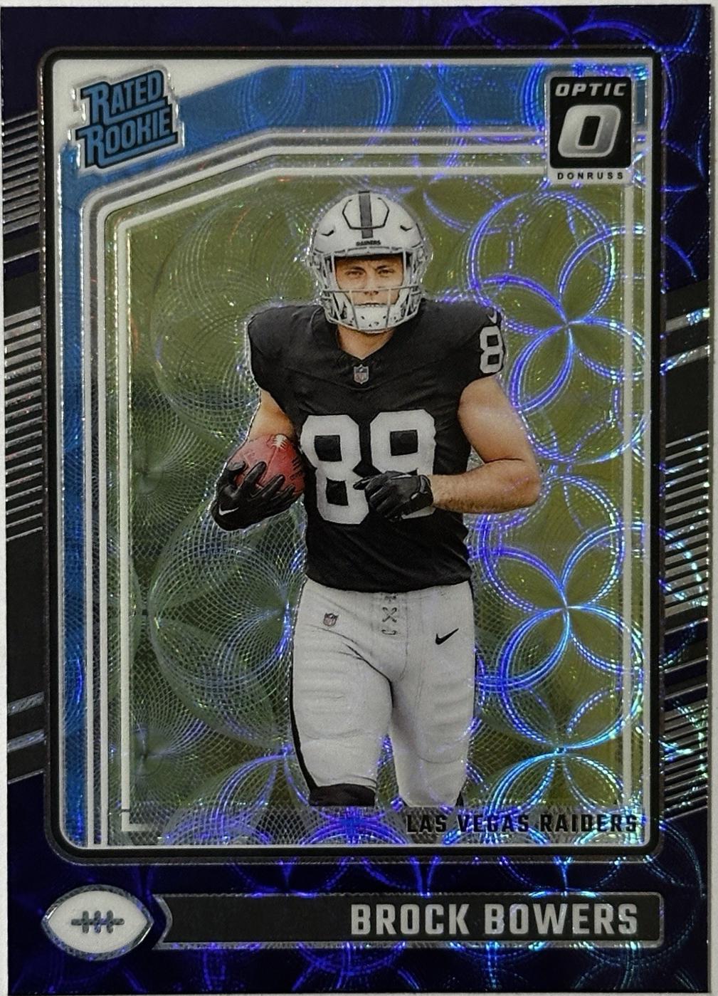 2024 Panini Donruss Optic Brock Bowers [Purple Scope] #215 card