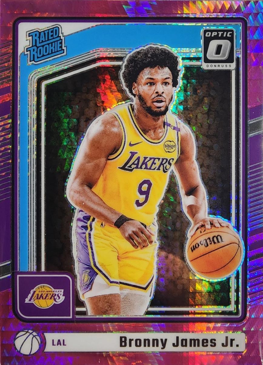 2024 Panini Donruss Optic Bronny James Jr. [Hyper Pink] #282 card