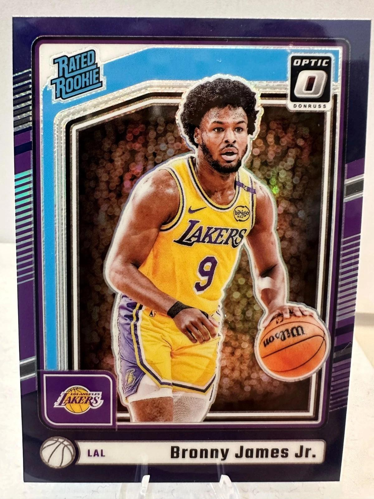2024 Panini Donruss Optic Bronny James Jr. [Purple] #282 card