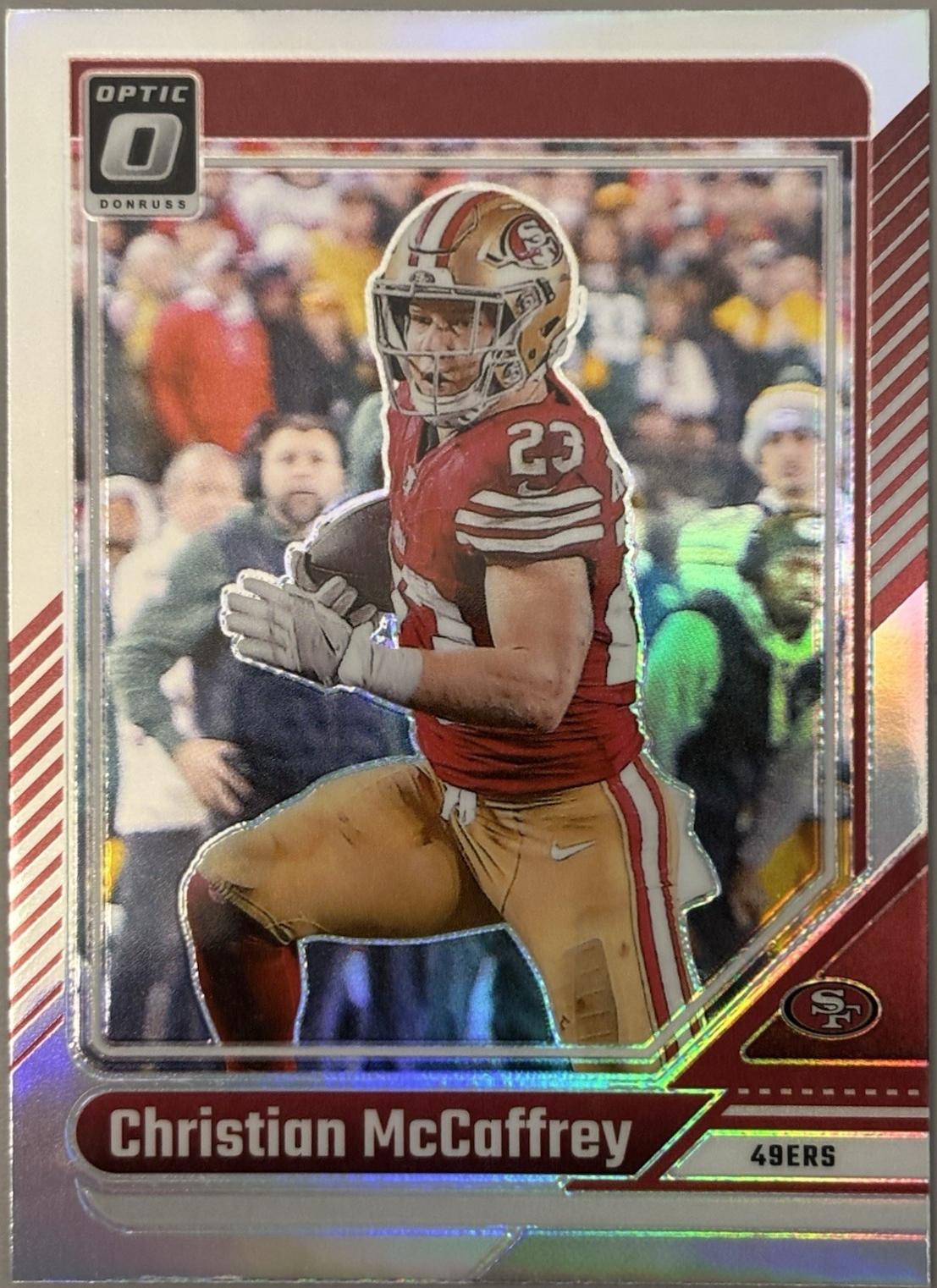 2024 Panini Donruss Optic Christian McCaffrey [Holo] #171 card