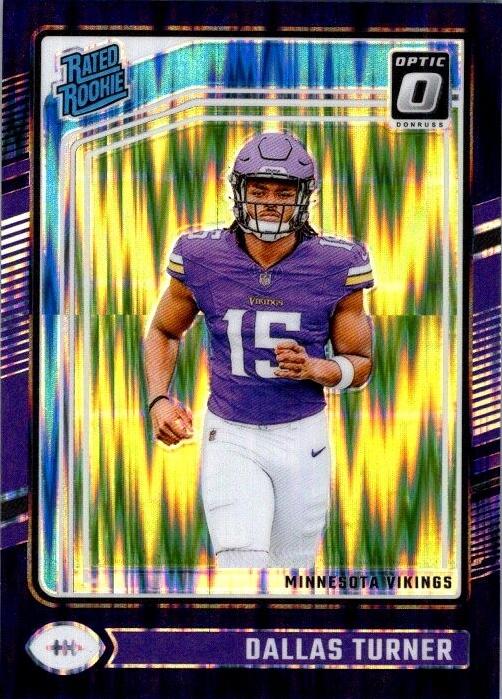 2024 Panini Donruss Optic Dallas Turner [Purple Shock] #224 card