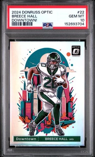 2024 Panini Donruss Optic Downtown Breece Hall #22 card