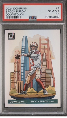 2024 Panini Donruss Optic Downtown Brock Purdy #4 card