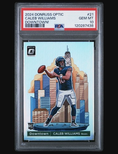 2024 Panini Donruss Optic Downtown Caleb Williams #21 card