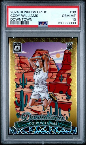 2024 Panini Donruss Optic Downtown Cody Williams #30 card