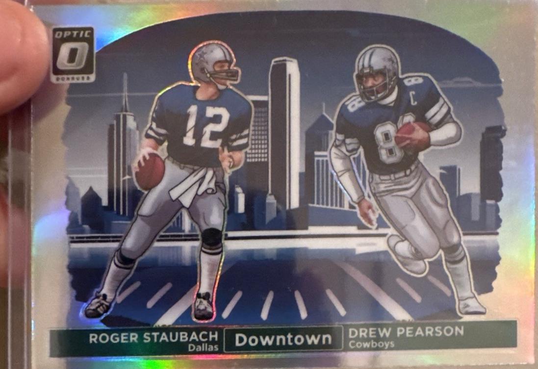 2024 Panini Donruss Optic Downtown Duos Drew Pearson / Roger Staubach #12 card