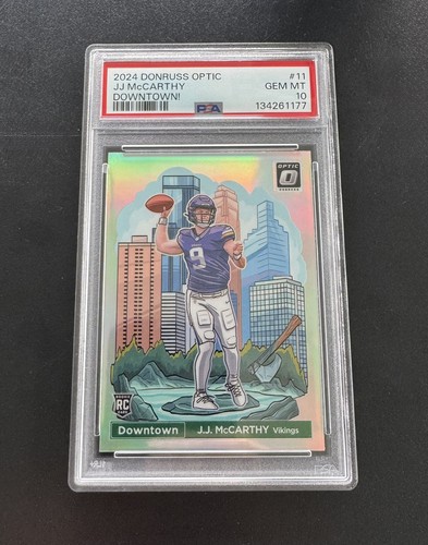 2024 Panini Donruss Optic Downtown J.J. McCarthy #11 card