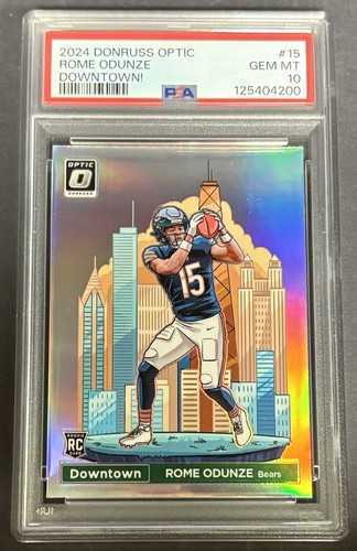 2024 Panini Donruss Optic Downtown Rome Odunze #15 card