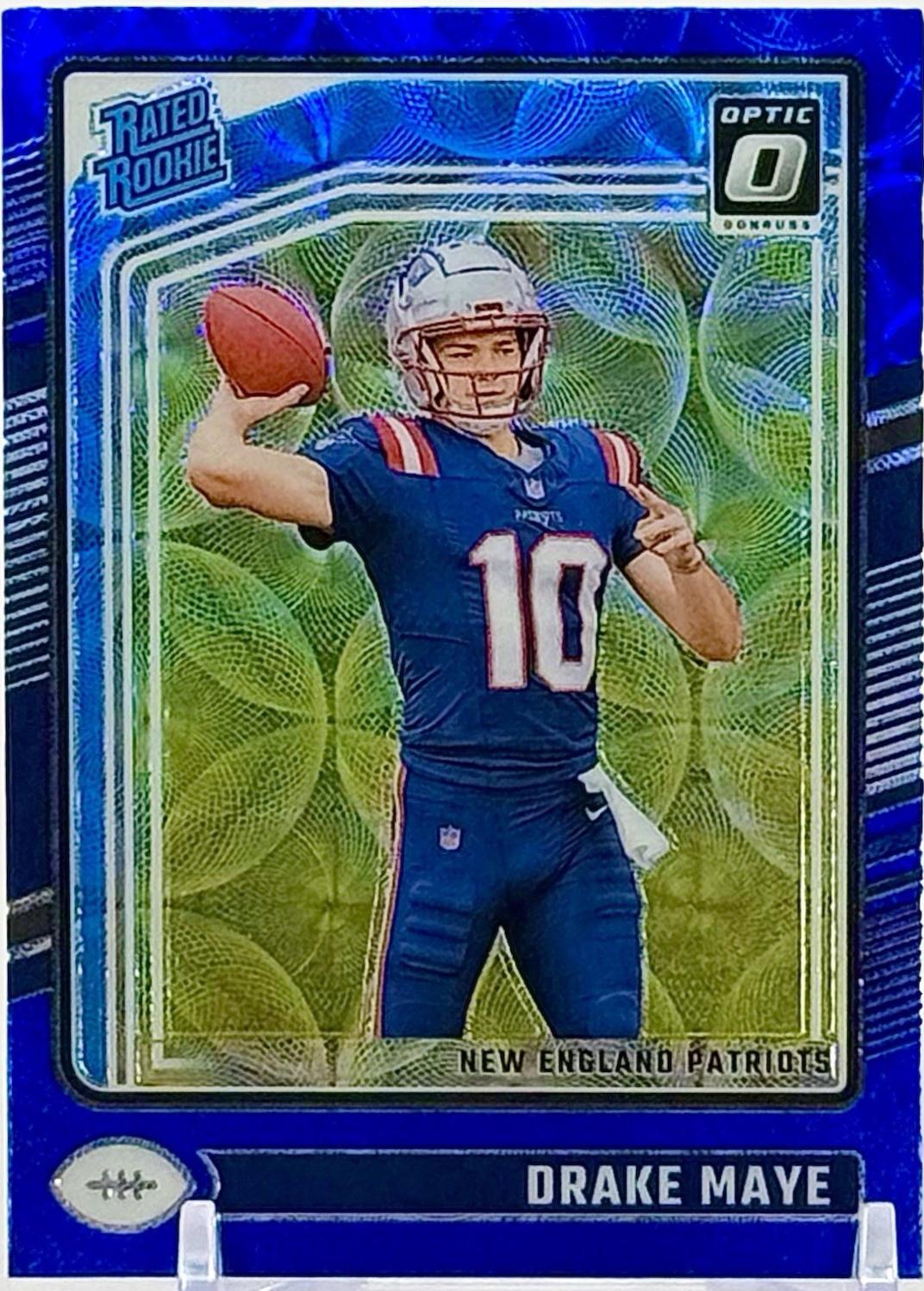 2024 Panini Donruss Optic Drake Maye [Blue Scope] #229 card