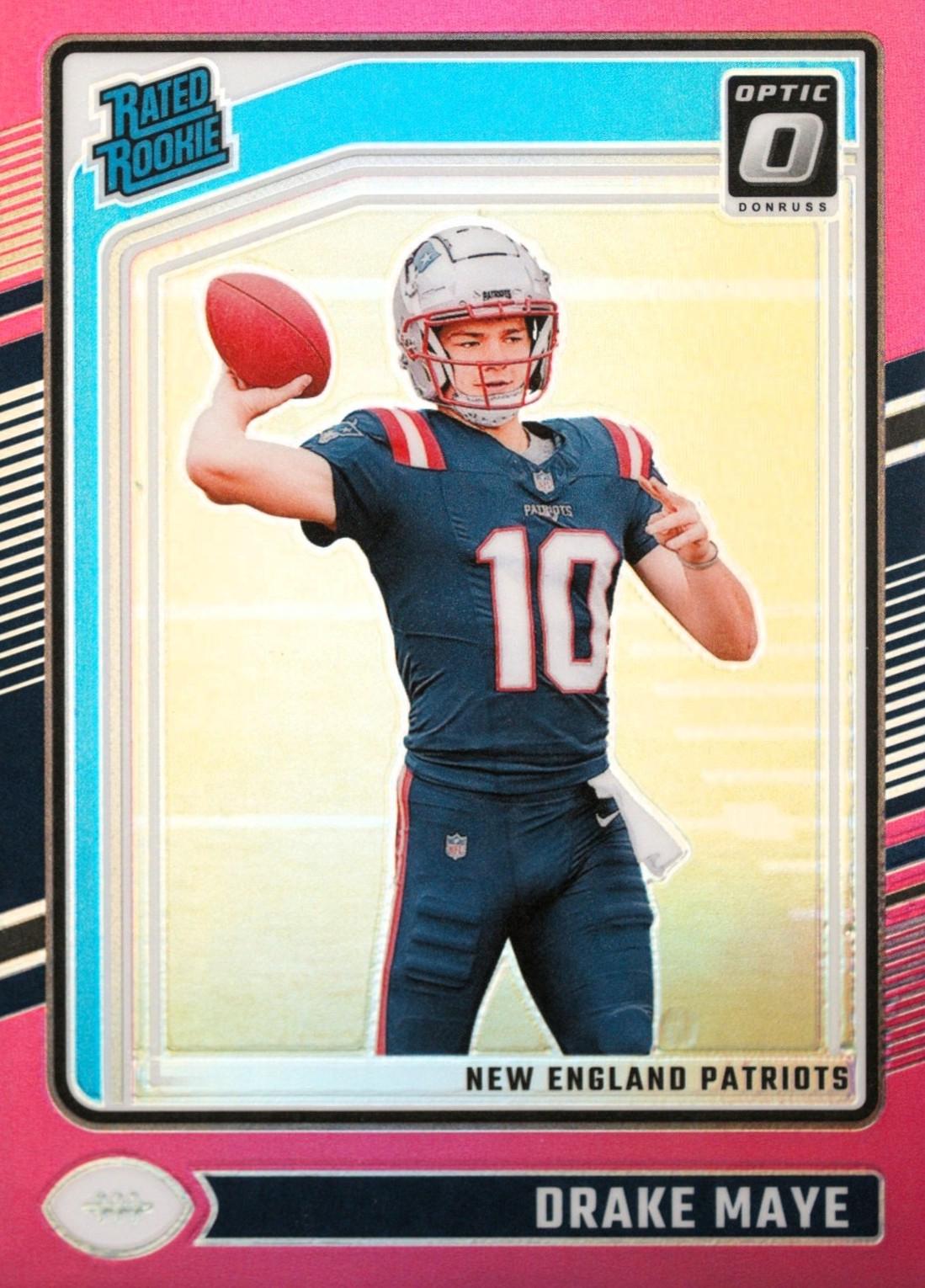 2024 Panini Donruss Optic Drake Maye [Pink] #229 card