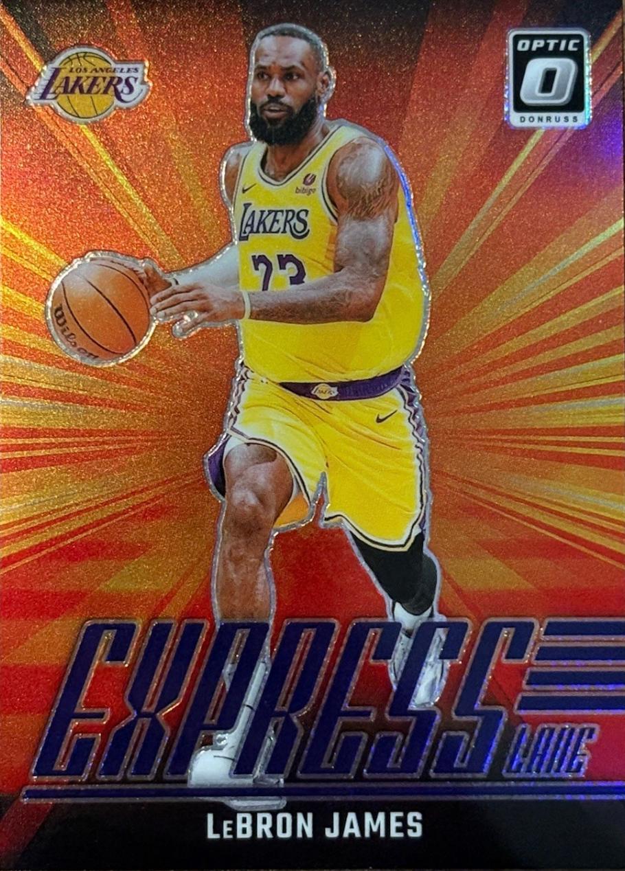 2024 Panini Donruss Optic Express Lane LeBron James [Purple] #2 card