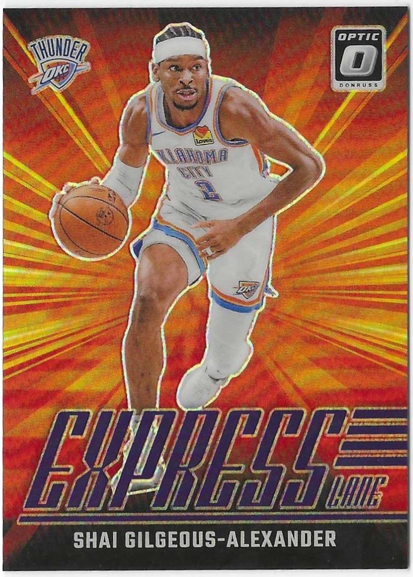 2024 Panini Donruss Optic Express Lane Shai Gilgeous-Alexander [Purple] #24 card