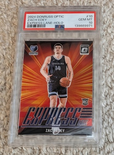 2024 Panini Donruss Optic Express Lane Zach Edey [Holo] #10 card