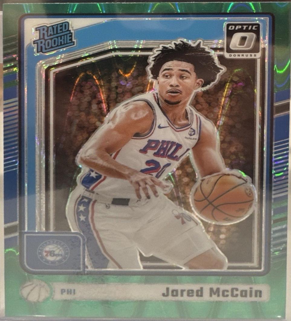 2024 Panini Donruss Optic Jared McCain [Green Seismic] #270 card