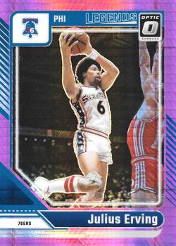 2024 Panini Donruss Optic Julius Erving [Hyper Pink] #232 card