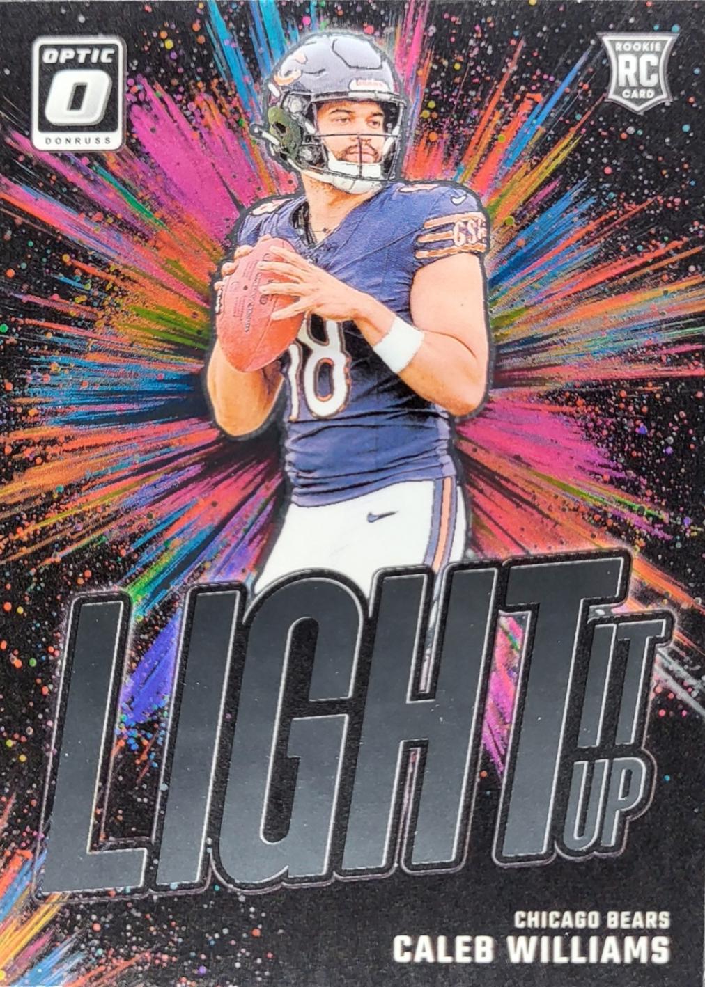 2024 Panini Donruss Optic Light It Up Caleb Williams #1 card