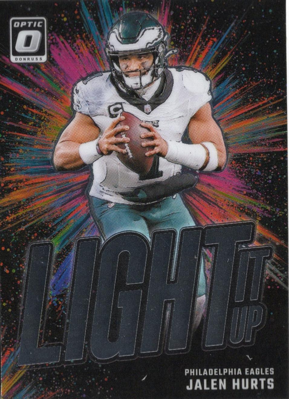 2024 Panini Donruss Optic Light It Up Jalen Hurts #19 card