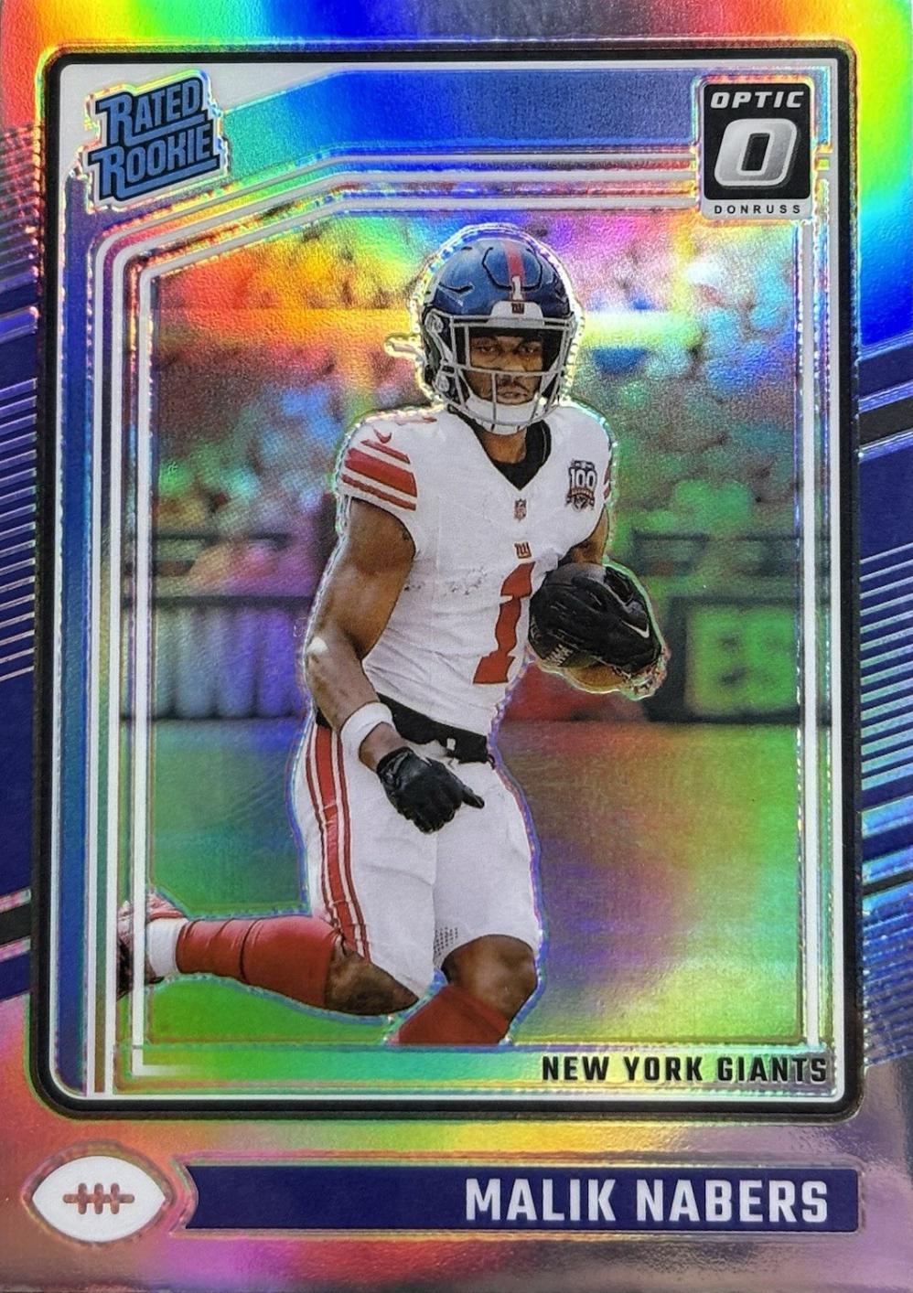 2024 Panini Donruss Optic Malik Nabers [Holo] #271 card