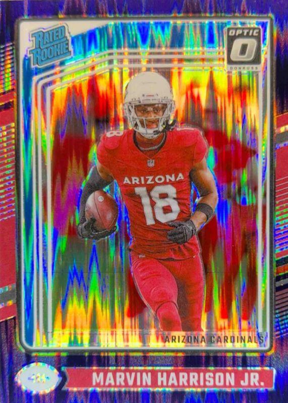 2024 Panini Donruss Optic Marvin Harrison Jr. [Purple Shock] #276 card