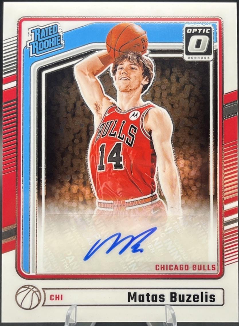 2024 Panini Donruss Optic Matas Buzelis [Rated Rookie Signature Premium Box] #306 card