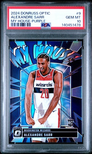 2024 Panini Donruss Optic My House Alexandre Sarr [Purple] #9 card