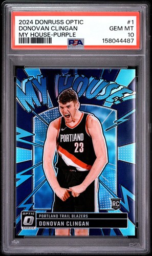 2024 Panini Donruss Optic My House Donovan Clingan [Purple] #1 card