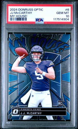 2024 Panini Donruss Optic My House J.J. McCarthy #6 card