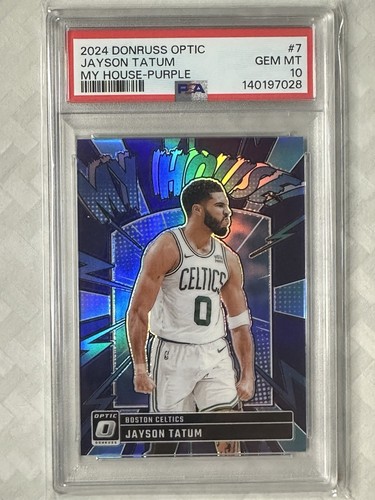 2024 Panini Donruss Optic My House Jayson Tatum [Purple] #7 card