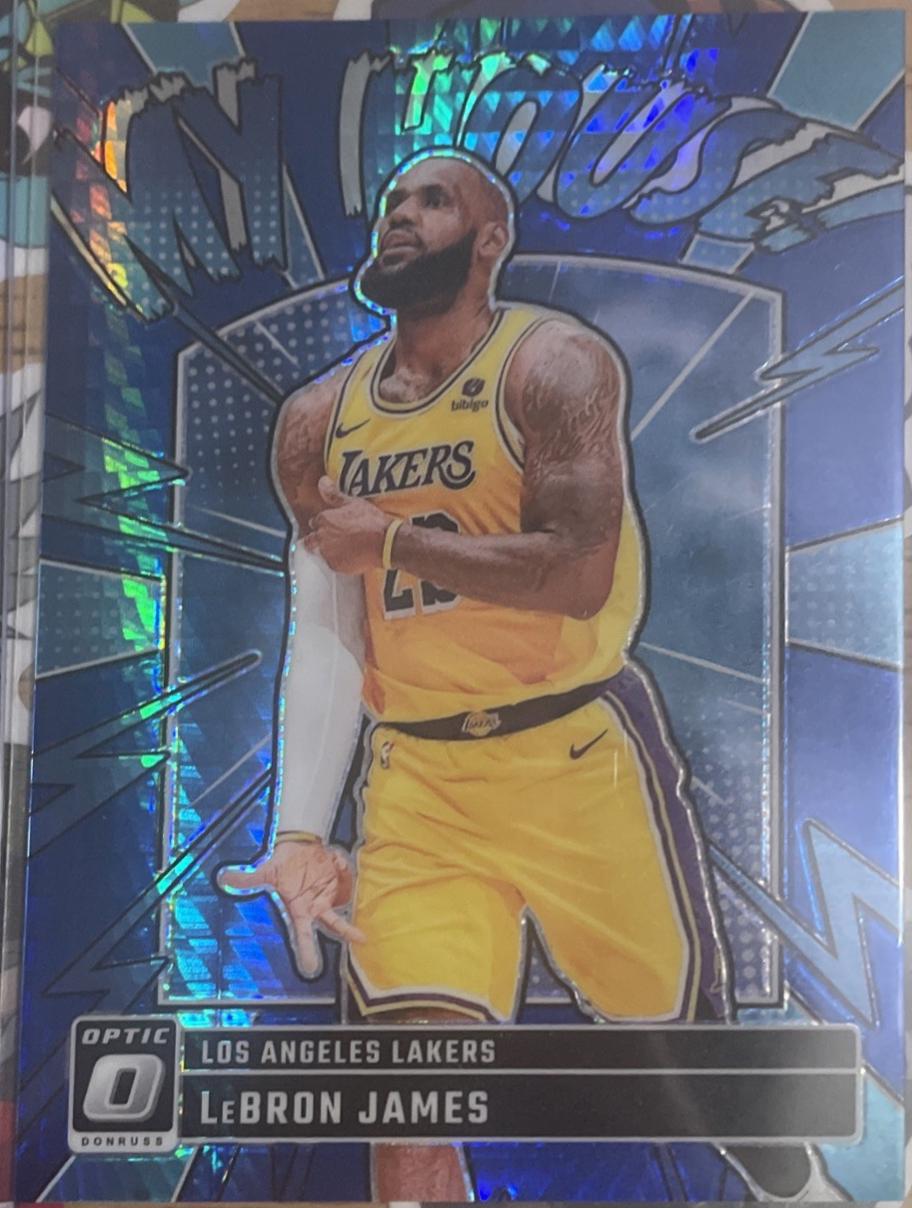 2024 Panini Donruss Optic My House LeBron James [Hyper Blue] #3 card